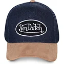 casquette-courbee-bleue-marine-et-marron-ajustable-shane-von-dutch