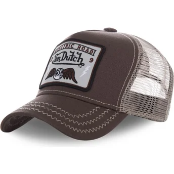 Καφέ καπέλο trucker SQUARE2B από τη Von Dutch