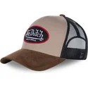 beige-trucker-kappe-suede-von-von-dutch