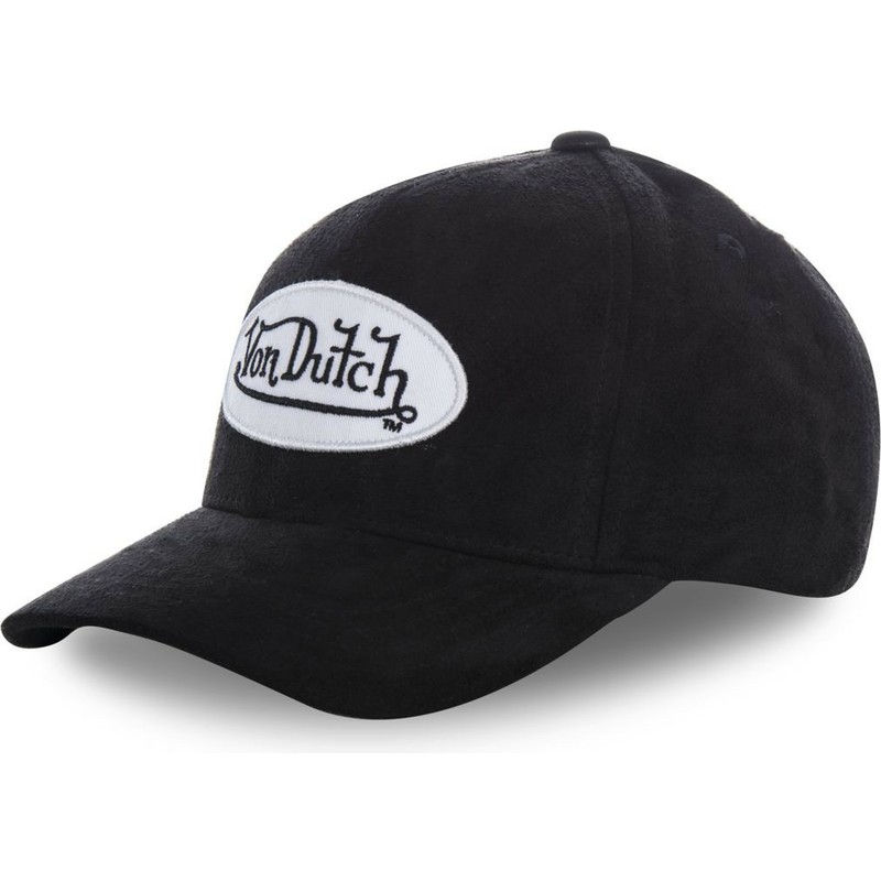 von-dutch-curved-brim-suede7-black-adjustable-cap