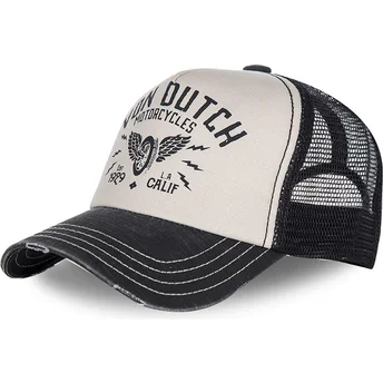 Von Dutch Curved Brim CREW2 Adjustable Cap weiß und schwarz