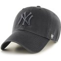 47-brand-curved-brim-dark-grey-logo-new-york-yankees-mlb-clean-up-dark-grey-cap