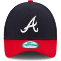 gorra-curva-azul-marino-y-roja-ajustable-9forty-the-league-de-atlanta-braves-mlb-de-new-era