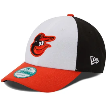 gorra-curva-blanca-negra-y-naranja-ajustable-9forty-the-league-de-baltimore-orioles-mlb-de-new-era