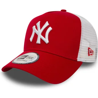 Röd trucker-keps Clean A Frame 2 från New York Yankees MLB av New Era