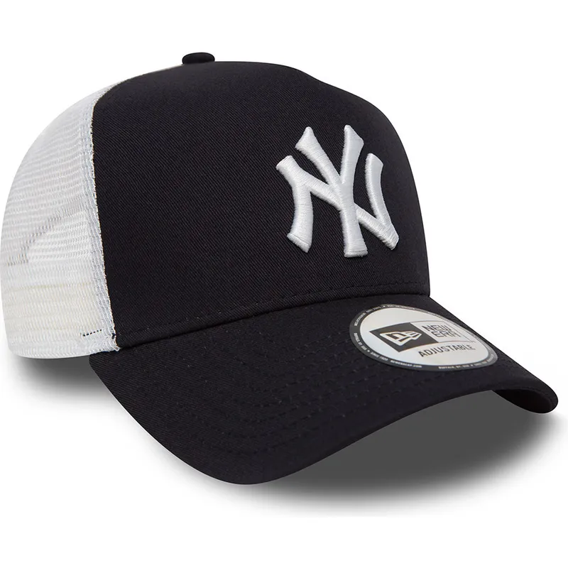 truckerkeps-marinbla-clean-a-frame-2-fran-new-york-yankees-mlb-av-new-era