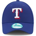 gorra-curva-azul-ajustable-9forty-the-league-de-texas-rangers-mlb-de-new-era