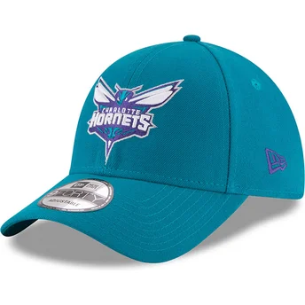 Verstellbare blaue 9FORTY Curved Cap The League der Charlotte Hornets NBA von New Era