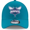 new-era-curved-brim-9forty-the-league-charlotte-hornets-nba-adjustable-cap-blau