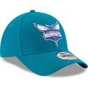 new-era-curved-brim-9forty-the-league-charlotte-hornets-nba-adjustable-cap-blau