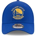 9forty-the-league-verstellbare-blaue-kappe-von-golden-state-warriors-nba-von-new-era