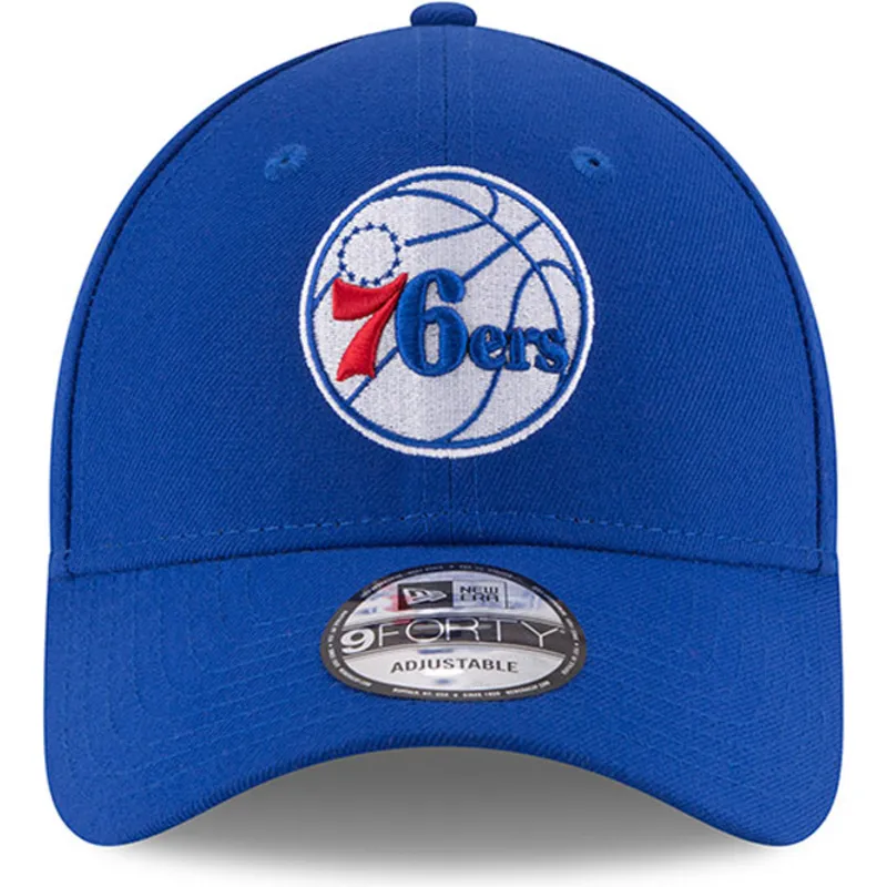 blaue-verstellbare-curved-cap-9forty-the-league-der-philadelphia-76ers-nba-von-new-era