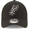 new-era-curved-brim-9forty-the-league-san-antonio-spurs-nba-adjustable-cap-schwarz