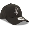 new-era-curved-brim-9forty-the-league-san-antonio-spurs-nba-adjustable-cap-schwarz