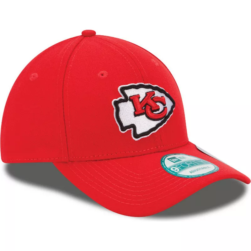 New Era Curved Brim 9FORTY The League Kansas City Chiefs NFL Red Adjustable  Cap