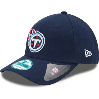 Gorra curva azul marino ajustable 9FORTY The League de Tennessee Titans NFL de New Era