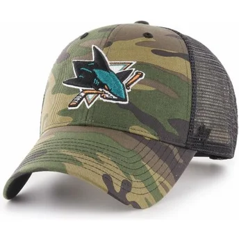 47 Brand San Jose Sharks NHL MVP Branson Trucker Cap camo