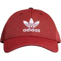 adidas-white-logo-curved-brim-trefoil-primeknit-red-and-black-adjustable-cap