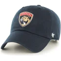 47-brand-curved-brim-florida-panthers-nhl-clean-up-navy-blue-cap