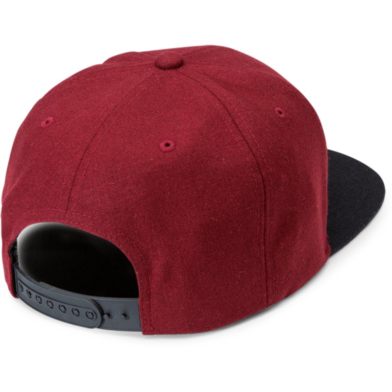 volcom-flat-brim-dark-port-quarter-fabric-red-snapback-cap-with-black-visor