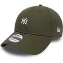 new-era-curved-brim-39thirty-mini-logo-new-york-yankees-mlb-green-fitted-cap