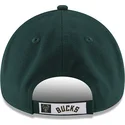 new-era-curved-brim-9forty-the-league-milwaukee-bucks-nba-adjustable-cap-grun