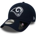 new-era-curved-brim-9forty-the-league-los-angeles-rams-nfl-navy-blue-adjustable-cap