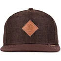 casquette-plate-marron-fonce-snapback-suelin-djinns