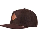 casquette-plate-marron-fonce-snapback-suelin-djinns