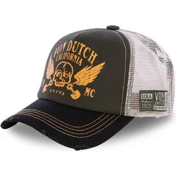 Καπέλο trucker καφέ και μαύρο CREW5 της Von Dutch