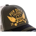 gorra-trucker-marron-y-negra-crew5-de-von-dutch