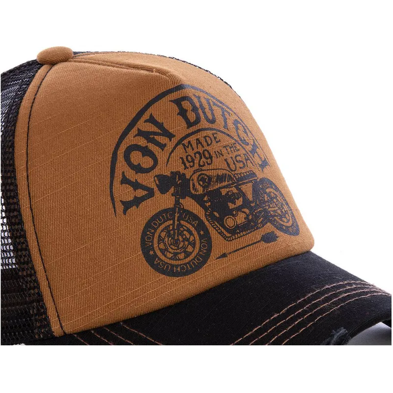 trucker-cap-braun-und-schwarz-crew6-von-von-dutch