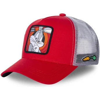 Rote Trucker-Kappe Bugs Bunny BUG1 Looney Tunes von Capslab