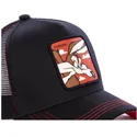 capslab-wile-e-coyote-coy1-looney-tunes-trucker-cap-schwarz