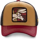 capslab-looney-tunes-coyote-coy2-brun-svart-och-rod-truckerkeps