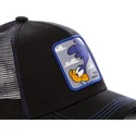 schwarze-trucker-kappe-correcaminos-roa1-looney-tunes-von-capslab