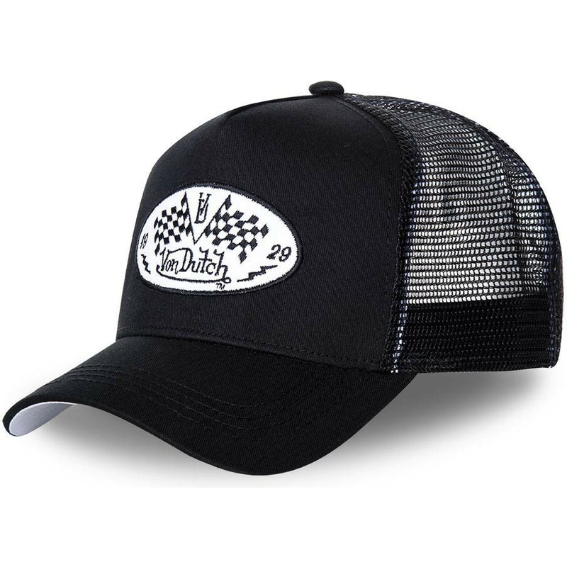 Von Dutch DAM BLA Black Trucker Hat: Caphunters.ca