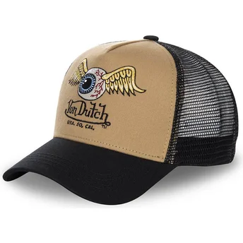 Brun och svart truckerkeps MOU från Von Dutch