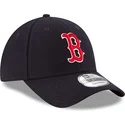 new-era-curved-brim-9forty-the-league-boston-red-sox-mlb-adjustable-cap-marineblau