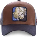 capslab-android-c-18-c18a-dragon-ball-brown-and-grey-trucker-hat