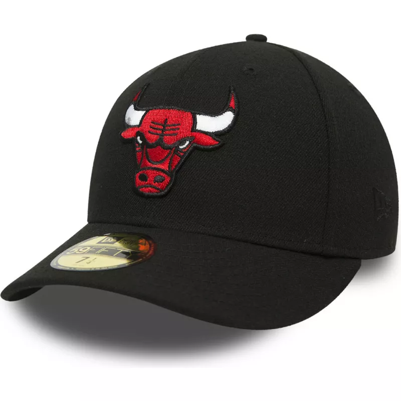 new-era-flat-brim-59fifty-low-profile-classic-chicago-bulls-nba-black-fitted-cap