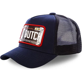 Casquette trucker bleue marine avec plaque California CAL2 Von Dutch