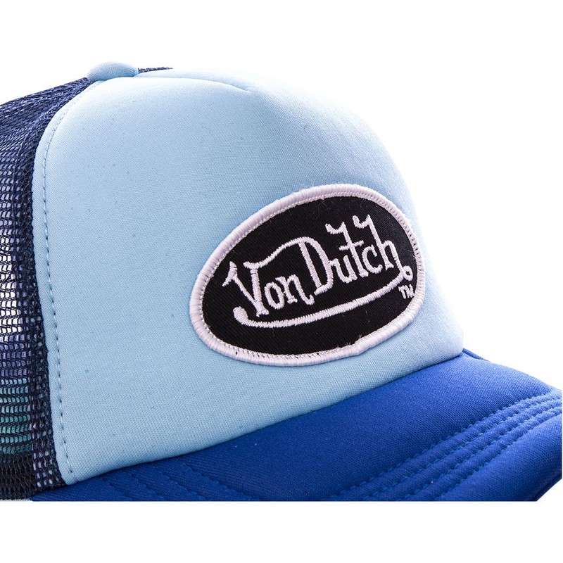 Von Dutch FAO BLU Blue Trucker Hat: Caphunters.ca