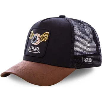 Casquette trucker noire et marron GRN6 Von Dutch