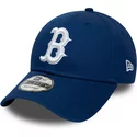 new-era-curved-brim-9forty-league-essential-boston-red-sox-mlb-blue-adjustable-cap