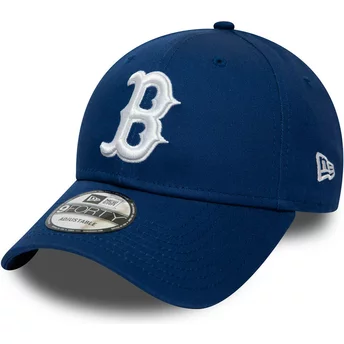 new-era-curved-brim-9forty-league-essential-boston-red-sox-mlb-blue-adjustable-cap