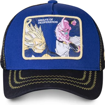 Capslab Vegeta Vs Kid Buu Minute of Desperation DES2 Dragon Ball Blue Trucker Hat