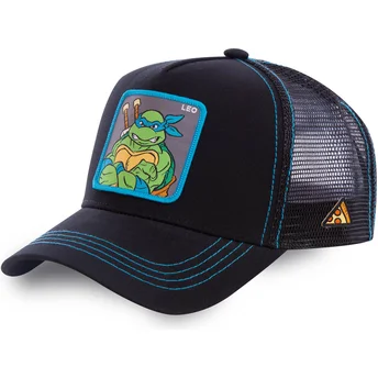 casquette-trucker-noire-leonardo-leo-tortues-ninja-capslab