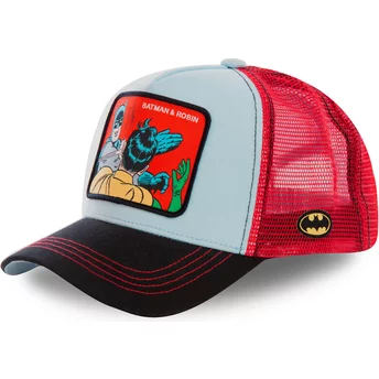 Capslab Batman & Robin MEM1 DC Comics Blue and Red Trucker Hat