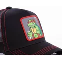 capslab-raphael-rap-teenage-mutant-ninja-turtles-black-trucker-hat
